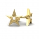 gold star earrings