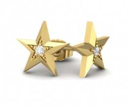 christmas earrings star shaped