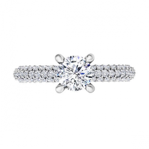 pave diamond ring
