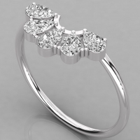 Pear diamond ring