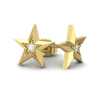 christmas earrings star shaped